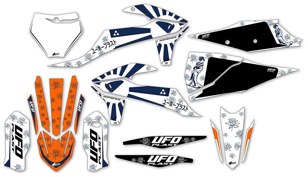 UFO Graphic Stickers Kit KTM 125 SX 19 22 Akaishi Oem Complete And