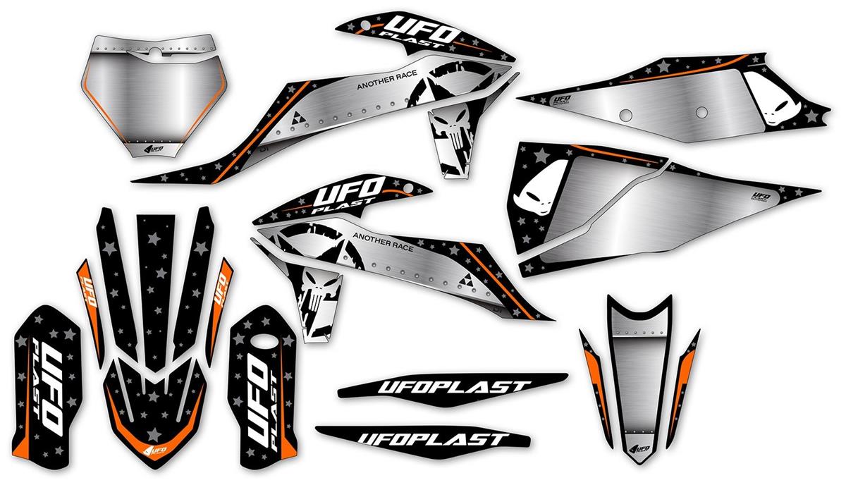 UFO Graphic Stickers Kit KTM 350 SX F 19 22 Stardust Black Complete And