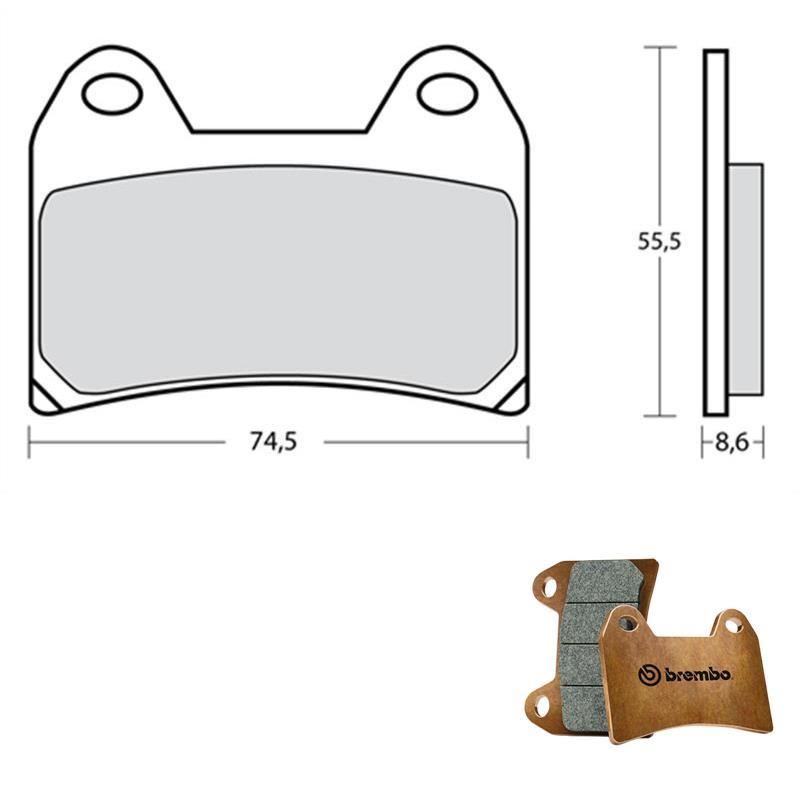 Front Brake Pads Brembo Racing For Bimota Sb K Z Extreme Racing