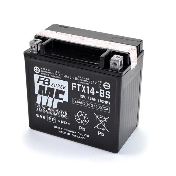 Batteria Motorparts YTX14-BS 12V 12Ah – Senza Manutenzione, Per Piaggio Beverly 500 2006-2008 E Scooter