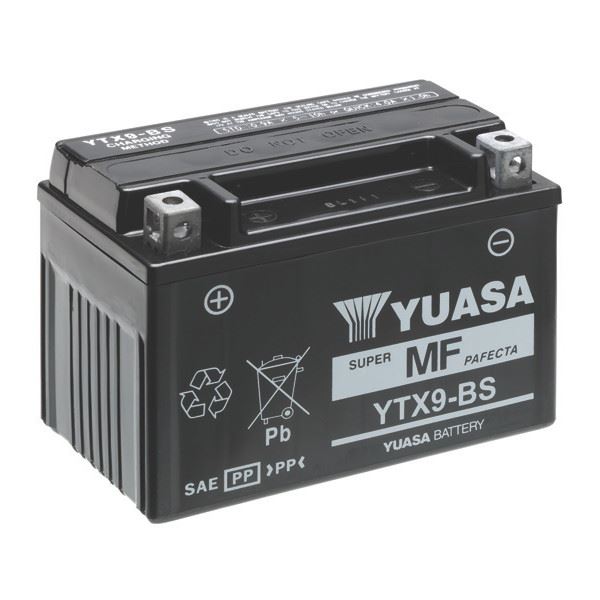 Yuasa battery for Royal Enfield Himalayan 410 17-21 model YTX9-BS 12V/8AH  (Size 152x88x106 mm)