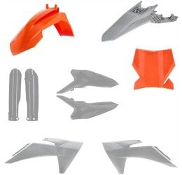 Kit plastiche completo Acerbis per KTM 65 SX 24-26 colore arancione/grigio