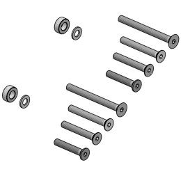 Adattatori contrappesi CNC RACING per CNC Racing per Aprilia RS 660 21-23