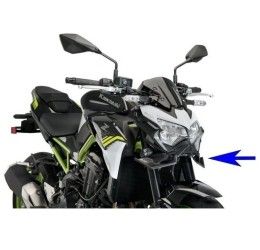 Alette anteriori Downforce Puig per Kawasaki Z 900 SE 22-24 colore nero opaco