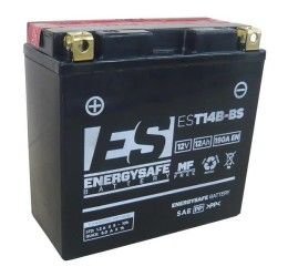 Batteria Energysafe per Yamaha BT 1100 Bulldog 02-06 EST14B-BS da 12V/12AH (Dimensioni 152x70x145 mm)