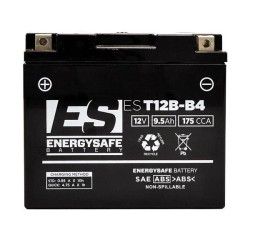 Batteria Energysafe per Yamaha TDM 900 02-13 EST12B-B4 sigillata attivata da 12V/10AH (Dimensioni 150x36x130 mm)