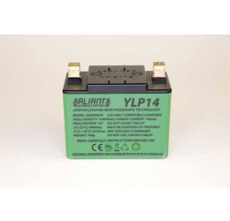 Batteria al Litio Aliant per Aprilia Caponord 1200 13-16 modello ULTRALIGHT Y-LP14 (Peso 760g - Dimensioni 114x69x90 mm)