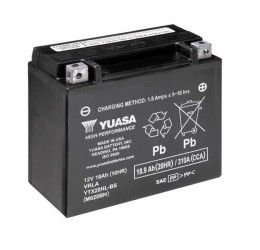 Batteria Yuasa per Buell M2 Cyclone 97-02 YTX20HL da 12V/18AH (Dimensioni 175x87x55 mm)