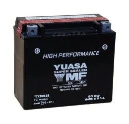 Batteria Yuasa per Buell S2 94-96 YTX20H-BS da 12V/18AH (Dimensioni 175x87x155 mm)
