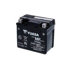 Batteria Yuasa per Derbi Gpr 125 R 04-06 YTX5L-BS da 12V/4AH (Dimensioni 114x71x106 mm)