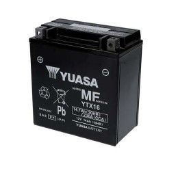 Batteria Yuasa per Gilera GP 800 08-09 YTX16 da 12V/14AH (Dimensioni 150x87x161 mm)