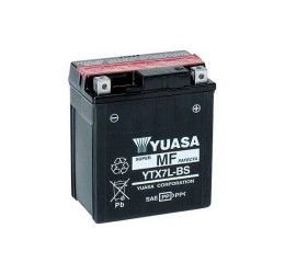 Batteria Yuasa per Honda CBF 600 N 04-07 YTX7L-BS da 12V/6AH (Dimensioni 114x71x131 mm)
