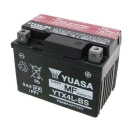 Batteria Yuasa per Husqvarna SM 125 98-99 YTX4L-BS da 12V-3AH (Dimensioni 114x71x86 mm)
