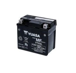 Batteria Yuasa per KTM 505 SX-F 07-09 YTX5L-BS da 12V/4AH (Dimensioni 114x71x106 mm)