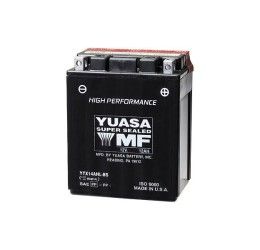 Batteria Yuasa per Moto Guzzi Nevada 750 04-11 YTX14AHL-BS da 12V/12AH (Dimensioni 134x89x166 mm)