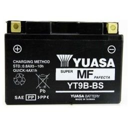 Batteria Yuasa per Yamaha MT-03 660 05-13 YT9B-BS sigillata da 12V/8AH (Dimensioni 170x50x105 mm)