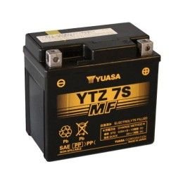 Batteria Yuasa per Yamaha Tricker 250 05-07 YTZ7S da 12V/6AH (Dimensioni 113x70x105 mm)