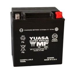 Batteria Yuasa YIX30L da 12V/30AH (Dimensioni 166x126x175 mm)