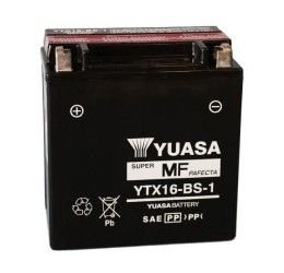 Batteria Yuasa YTX16-BS-1 da 12V/14AH (Dimensioni 150x87x161 mm)