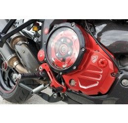 Coperchio carter frizione trasparente CNC Racing per Ducati 848 Bicolor