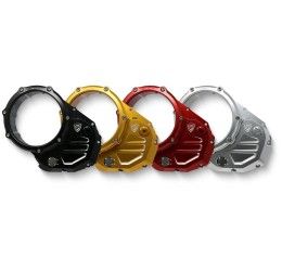 Coperchio carter frizione trasparente CNC Racing per Ducati Hypermotard 796 10-12