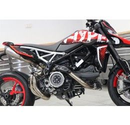 Coperchio carter frizione trasparente CNC Racing per Ducati Hyperstrada 939 2016 Bicolor