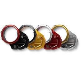Coperchio carter frizione trasparente CNC Racing per Ducati Monster 937 ABS 21-25 Bicolor