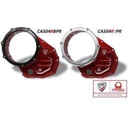 Coperchio carter frizione trasparente CNC Racing per Ducati Monster 937 ABS 21-25 Pramac Racing Limited Edition