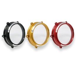 Coperchio carter frizione trasparente CNC Racing per Ducati Multistrada V4 Pikes Peak 22-24 Bicolor