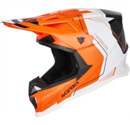 Casco cross enduro Acerbis T711 Arancione Fluo/Nero