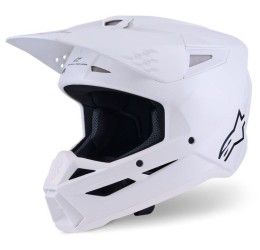 Casco cross enduro Alpinestars sm3 colore Bianco