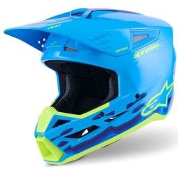 Casco cross enduro Alpinestars sm3 force colore Blu chiaro