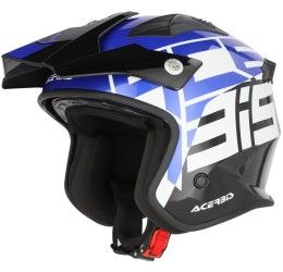 Casco jet Acerbis JET ARIA GRAPHIC Nero/Blu