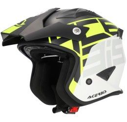 Casco jet Acerbis JET ARIA GRAPHIC Nero/Giallo Fluo