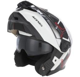 Casco modulare Acerbis P/J RIDER GRAPHIC Bianco/Nero