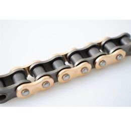 Catena passo 428 Afam MX2 Minicross Off-Road 130 maglie senza O-RING con falsamaglia a clip