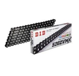 Catena passo 520 DID 520 ZVM-X Black 120 maglie con X-RING e giunto a rivetto