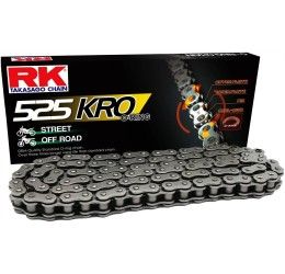 Catena passo 525 RK 525 KRO Classic Steel 124 maglie con O-RING e con giunto a rivetto
