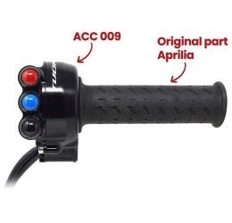 Comando gas con pulsantiera integrata Jetprime per Aprilia Tuono V4 1100 17-20