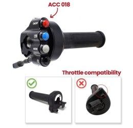 Comando gas con pulsantiera integrata Jetprime per BMW R nine T 21-24