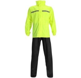 Completo antipioggia giacca+pantalone Acerbis Rain Set Line colore nero-giallo fluo