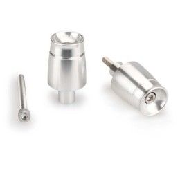 Contrappesi manubrio Sport Puig per Kawasaki Ninja 650 17-19 (COPPIA) colore silver