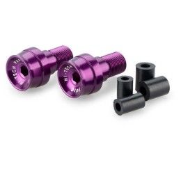 Contrappesi manubrio Speed Puig per Yamaha T-Max 560 22-25 (COPPIA) colore viola