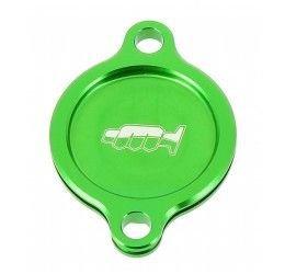 Coperchio filtro olio in ergal anodizzato verde Motocross Marketing AV3283V