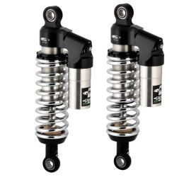 Coppia ammortizzatori posteriori Matris M40KC per h.d. sportster / xl 1200c custom 07-20 / Cromato (lunghezza 305 mm / 12 pollici) (precarico tramite anello / strumento TM1 incluso)