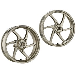Coppia cerchi OZ in alluminio forgiato modello GASS RS-A a 6 razze per Aprilia RSV4 1000 Factory 09-19