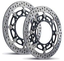 KIT coppia dischi freno anteriori Brembo Racing T-DRIVE per Aprilia Tuono V4 1000 R 11-15 flottante 208A98525 da 320mm