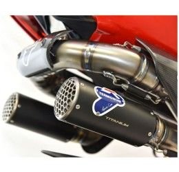 Coppia silenziatori titanio nero racing WSBK Termignoni per Ducati Streetfighter V4 20-22