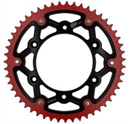 Corona bimetallica CHT Chiaravalli X-RACE passo 520 per beta rr enduro efi 390 18-26 colore nero/rosso