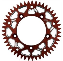 Corona ergal CHT Chiaravalli EC passo 420 per GasGas MC 65 21-25 colore rosso